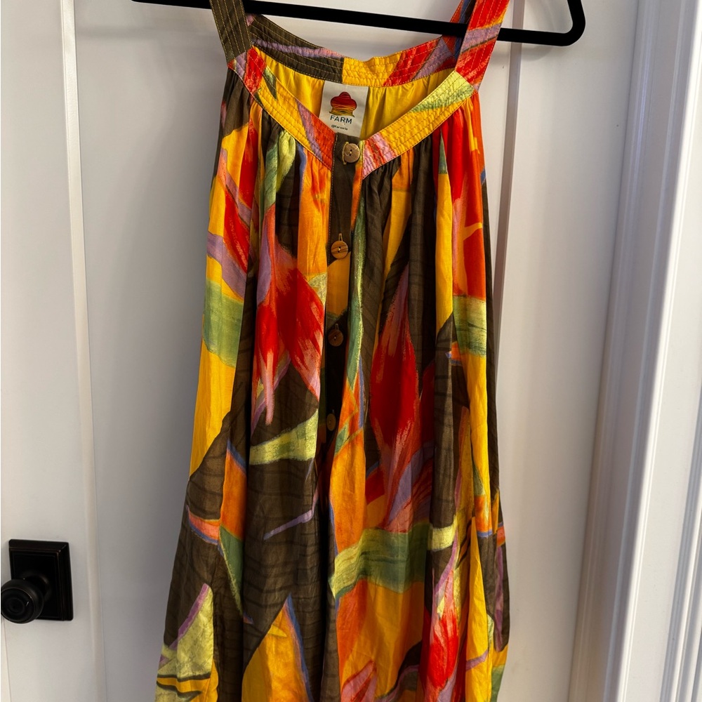 Farm Rio, Colorful Abstract Women's Dress, Size Medium
